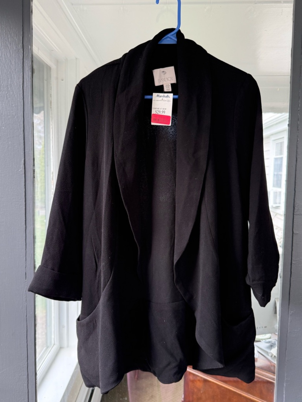 Marshalls Black Open-Front Women's Blazer Cardigan